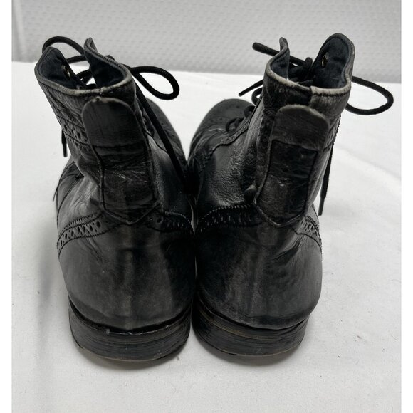 Vintage/Distressed/Grunge Red Tape Leather Lace Up Brogue Boots Wing Tip 10.5 main image 9